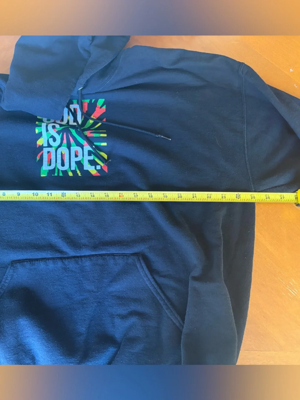 God Is Dope Rastafari Hoodie Mens Size 2XL Black - Picture 5 of 6